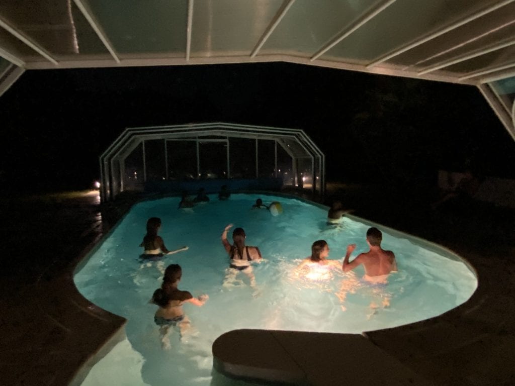 Piscine ouverte de nuit Résidence Romaric - Chauffé - Résidence de vacances